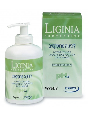 ליגניה - פרוטקטיב ירוק סבון אינטימי-PH4.5